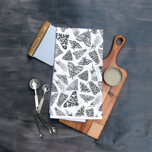Moth Print Tea Towel