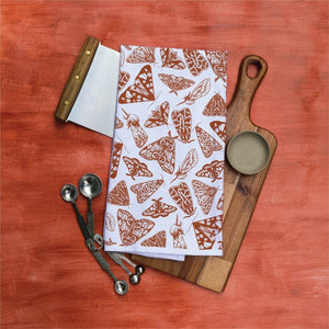 Moth Print Tea Towel