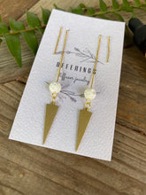 Gold Threader Diffuser Earrings-Triangles