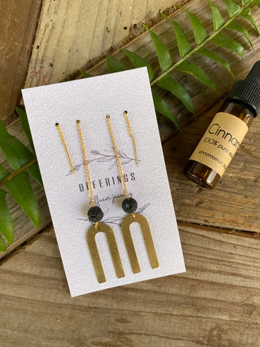 Gold Threader Diffuser Earrings