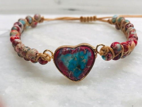 Braided pull cord bracelet