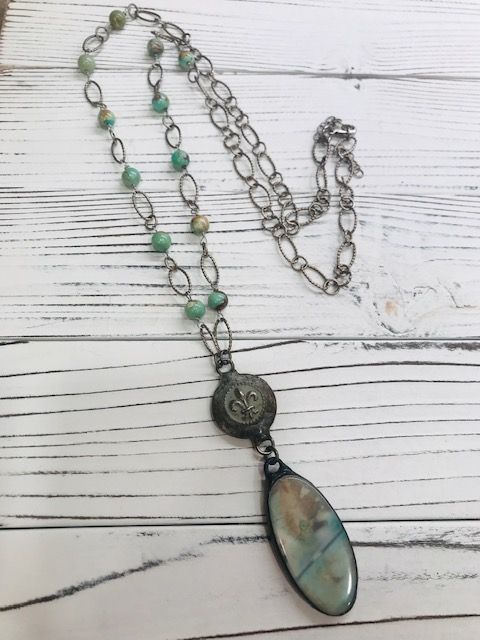 Aqua Terra Agate Necklace