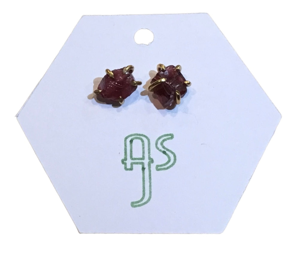 Garnet Studs