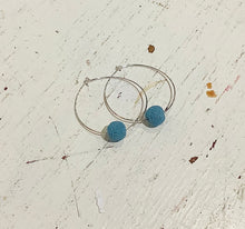 Hoop Diffuser Earrings - Lava 1 bead