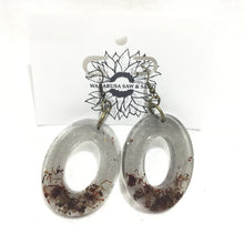 Large Wood and Epoxy Earrings