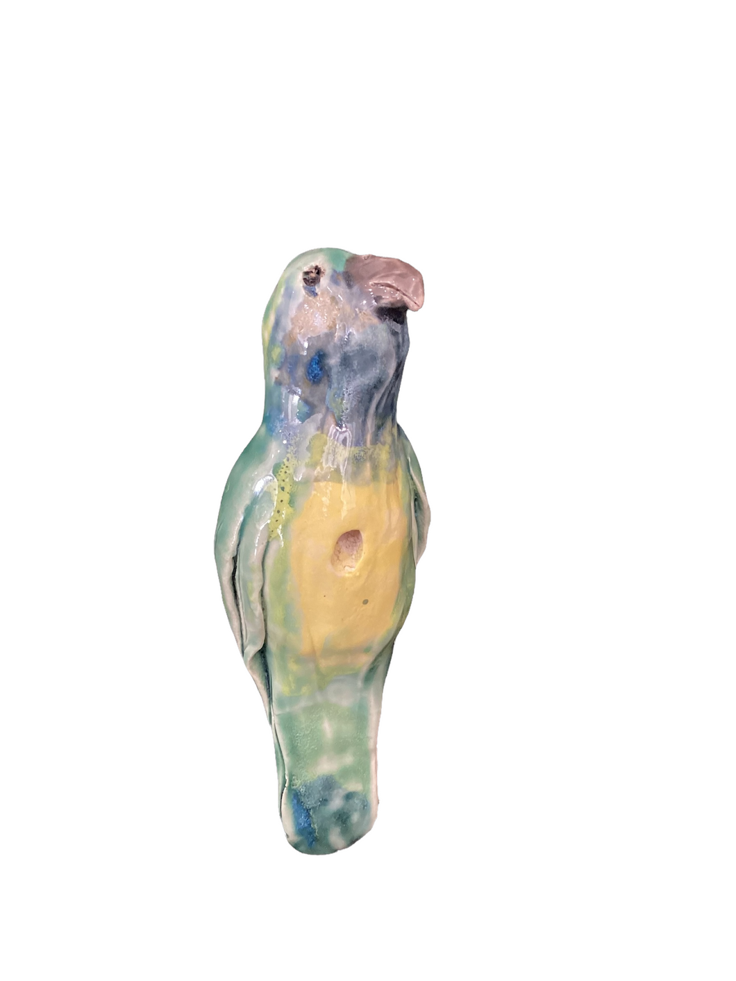 Hanging Clay Blue Bird