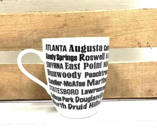 Georgia Cities Small Mug