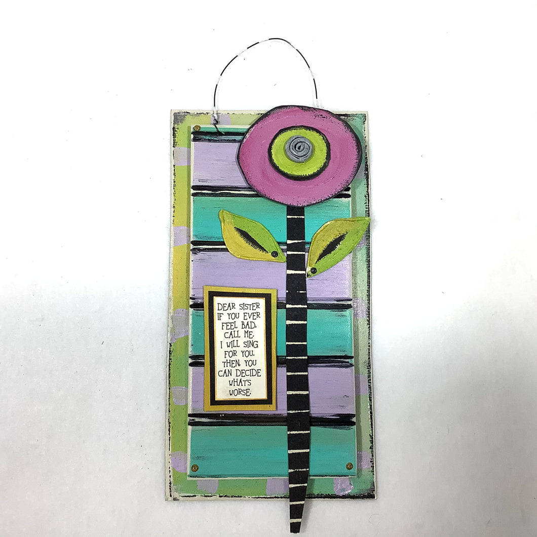 Hanging Plaque - Dear Sister