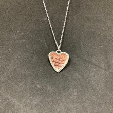 Heart Pendant, Copper and Sterling Silver