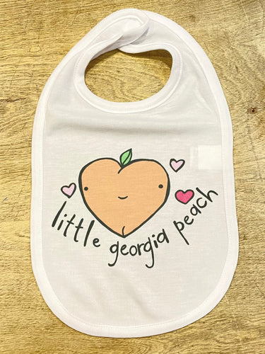 Lil Georgia Peach Bib
