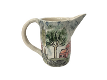 Colorful Pitchers with Pastoral Scene