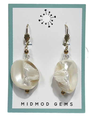 Natural Sea Shell Drop Earrings