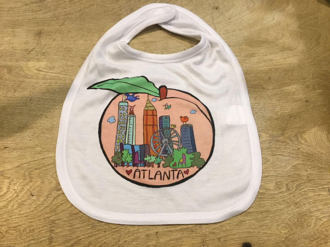 ATL peach bib