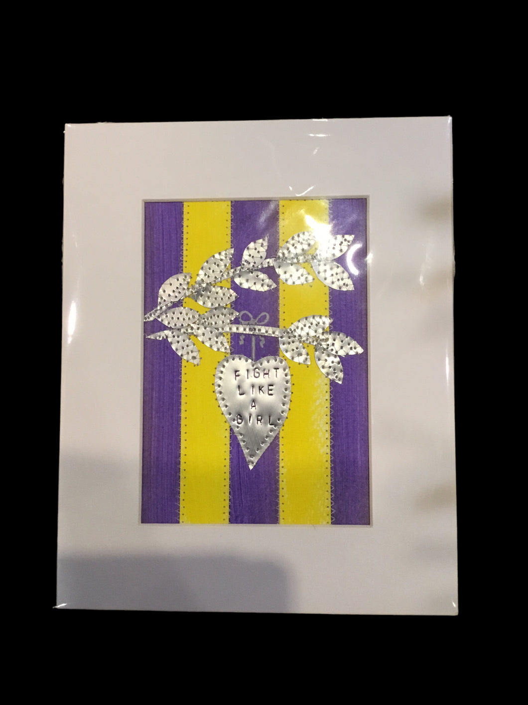 Fight Like A Girl Matted Collage