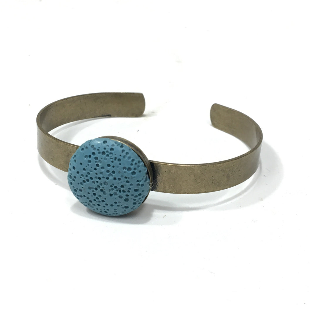 Lava Diffuser Bracelet - Slim Metal