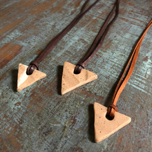 Clay Diffuser Necklace - Leather