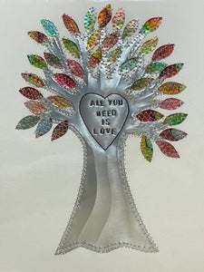 "All You Need is Love" Tree Collage