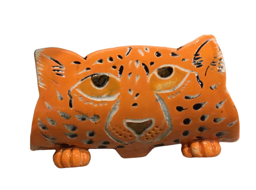Orange Cheetah TacoCat Holder