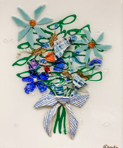 Aqua Flowers Bouquet