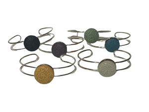 Lava Diffuser Bracelet - Double Wire (Silver)