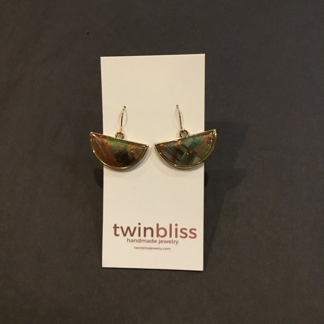 Earth & Sky - Abstract Gold Half Circle