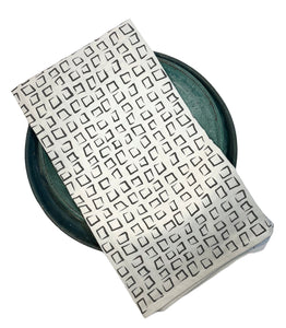 Checked Print Tea Towel