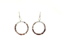 Large Wood and Epoxy Earrings