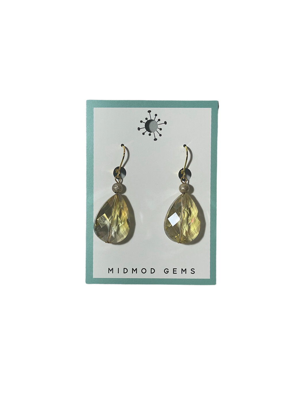 Champagne Beaded Drop Earrings