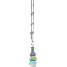 3 Tier Tassel Blue/Olive/Turquoise Necklace