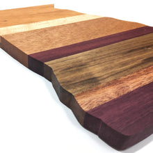 Georgia Shaped Multi Tone Wood Cutting Board