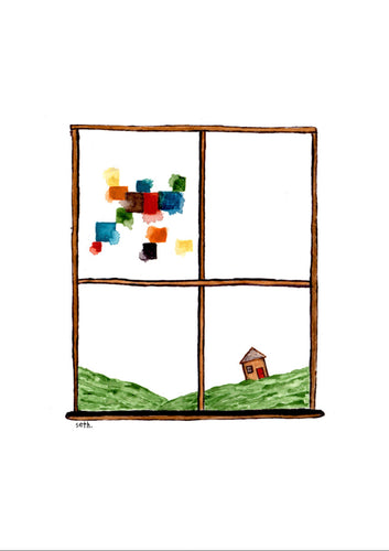 New Worlds Print - New Neighbors