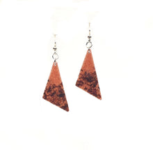 Medium Wood and Epoxy Earrings