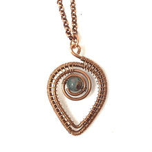 Heart Necklace with a Gem Stone
