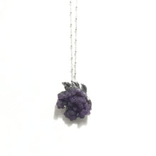 Grape Agate and Sterling Sliver Necklace