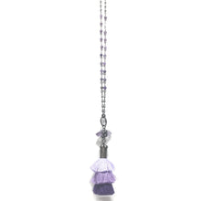 3 Tier Purple Tassel Necklace
