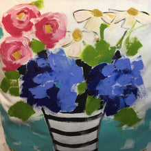 Floral Painted Pillow