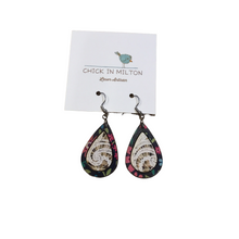 Teardrop Multi Lace Insert Earrings