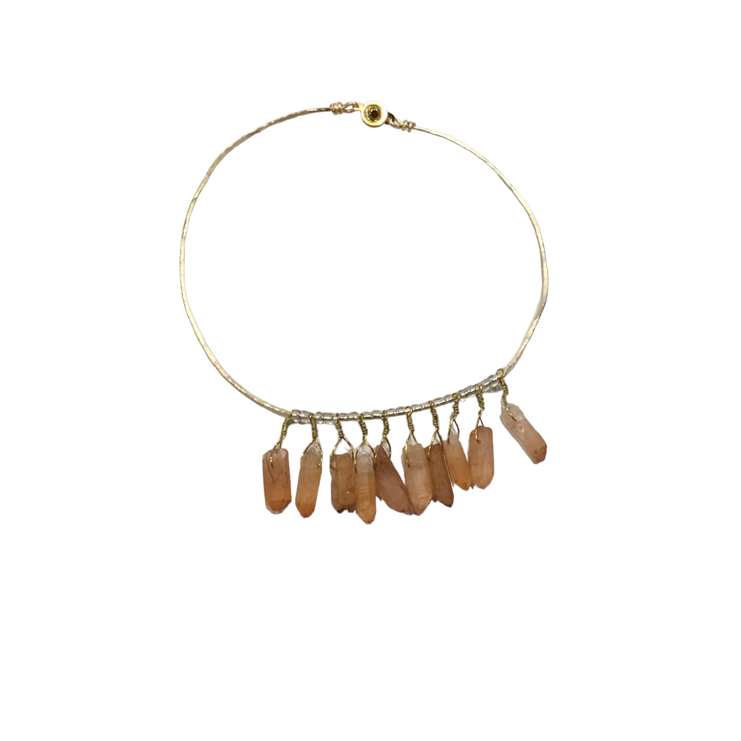 Amber Quartz Choker