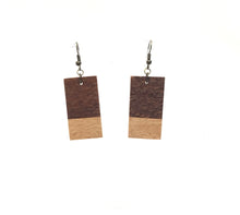 Large Total Wood Strip Earrings