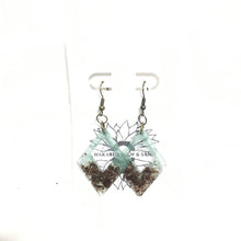 Medium Wood and Epoxy Earrings