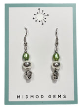 Turtle Beaded Drop Earrings