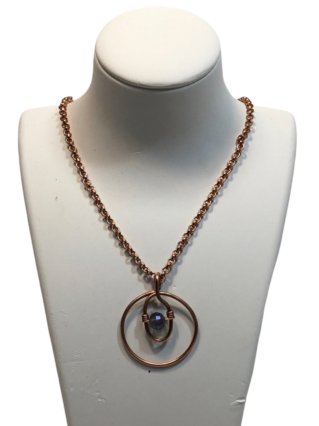 Crystal in a Circle Necklace