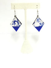 Blue China Diamond Earrings