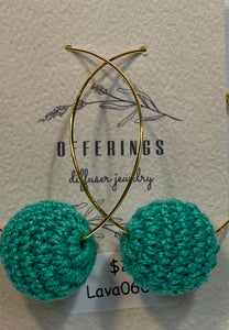 Crochet Hoop Earrings