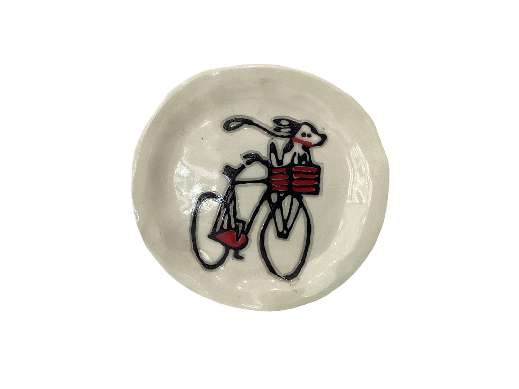 Dog on Bike Dish