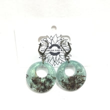 Large Wood and Epoxy Earrings