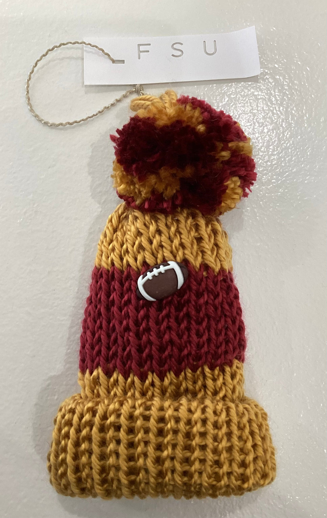 FSU College Football Wine Hat with Football Charm