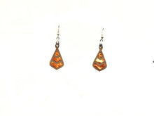 Amber teardrop dangle Earrings