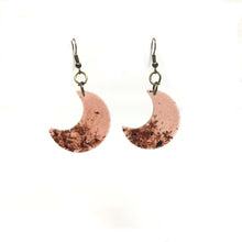 Medium Wood and Epoxy Earrings
