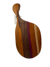 Multi Hardwood Rounded Cutting Board